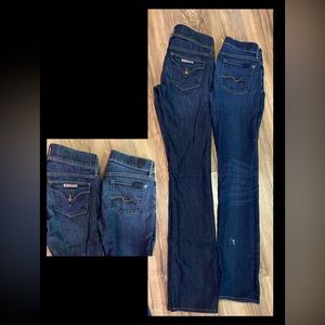 Women’s pair of size 26 boot cut Hudson and sevens- BUNDLE 91
